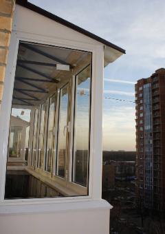 Крыша на балкон из металлочерепицы - фото 1