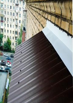 Металлическая крыша на балкон - фото 4